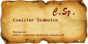 Czeizler Szabolcs névjegykártya